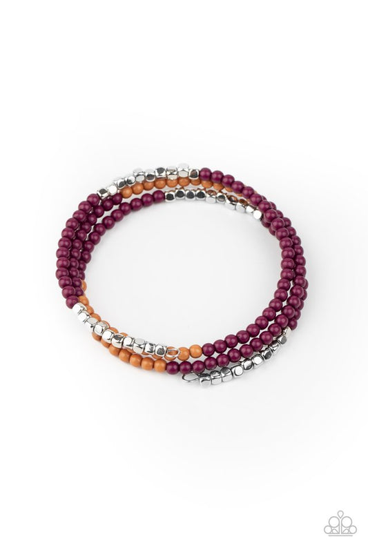 Spiral Dive - Purple - Paparazzi Bracelet Image