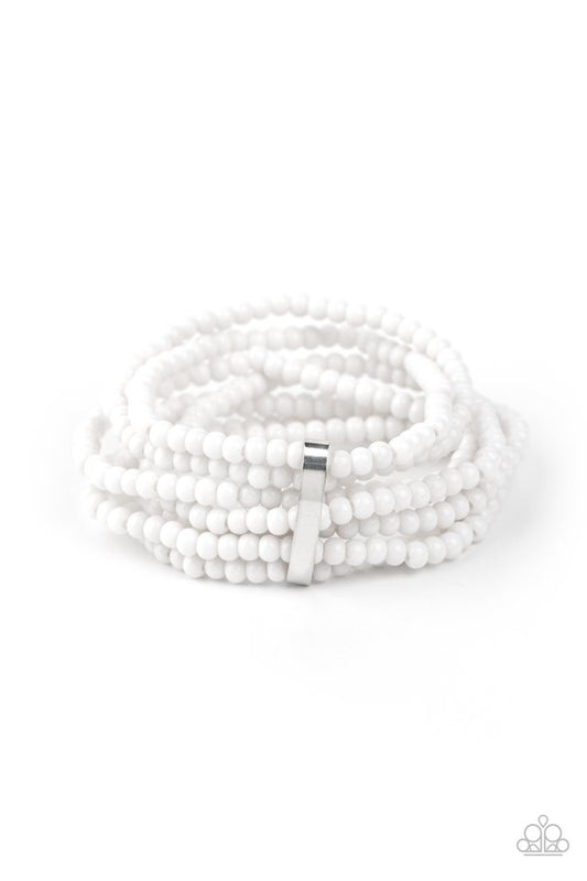 Thank Me LAYER - White - Paparazzi Bracelet Image