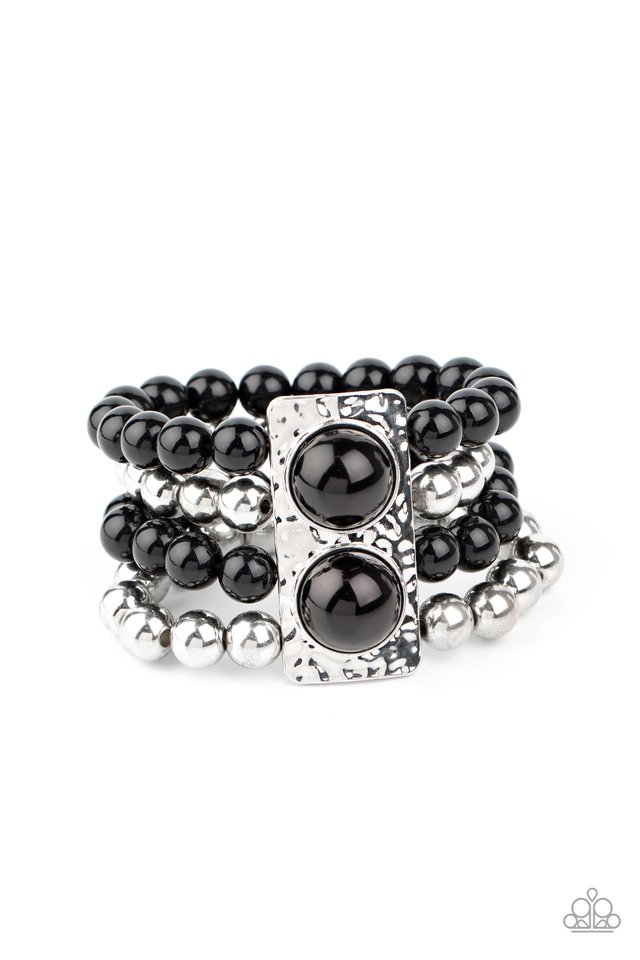 WEALTH-Conscious - Black - Paparazzi Bracelet Image