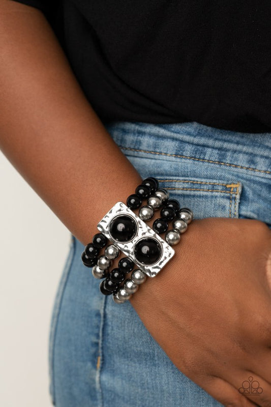 WEALTH-Conscious - Black - Paparazzi Bracelet Image