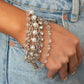 Heiress Hustle - White - Paparazzi Bracelet Image