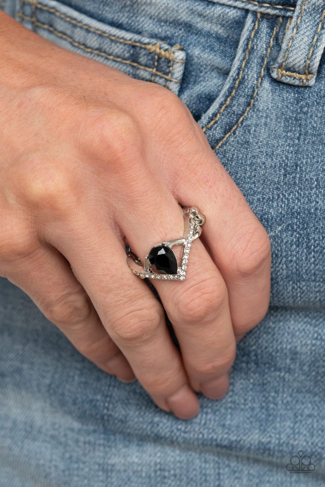 Remarkable Refinement - Black - Paparazzi Ring Image