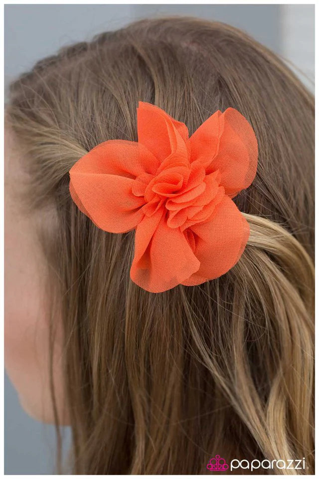 Accesorios para el cabello de Paparazzi ~ Bookworm - Naranja