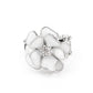 Hibiscus Holiday - White - Paparazzi Ring Image