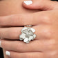 Hibiscus Holiday - White - Paparazzi Ring Image