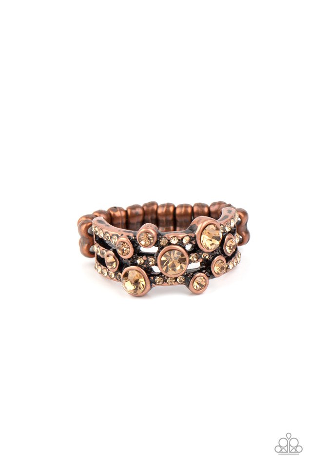 Bubbly Effervescence - Copper - Paparazzi Ring Image