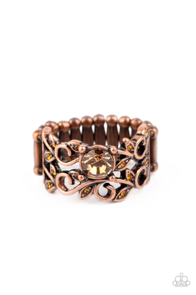 Ebb and GLOW - Copper - Paparazzi Ring Image