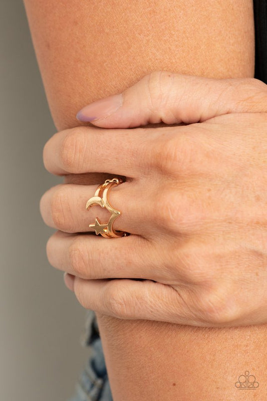 Charmingly Celestial - Gold - Paparazzi Ring Image