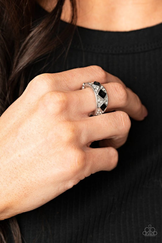 New Age Nouveau - Black - Paparazzi Ring Image