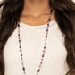 Twinkling Treasures - Purple - Paparazzi Necklace Image