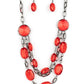 I Need a GLOW-cation - Red - Paparazzi Necklace Image