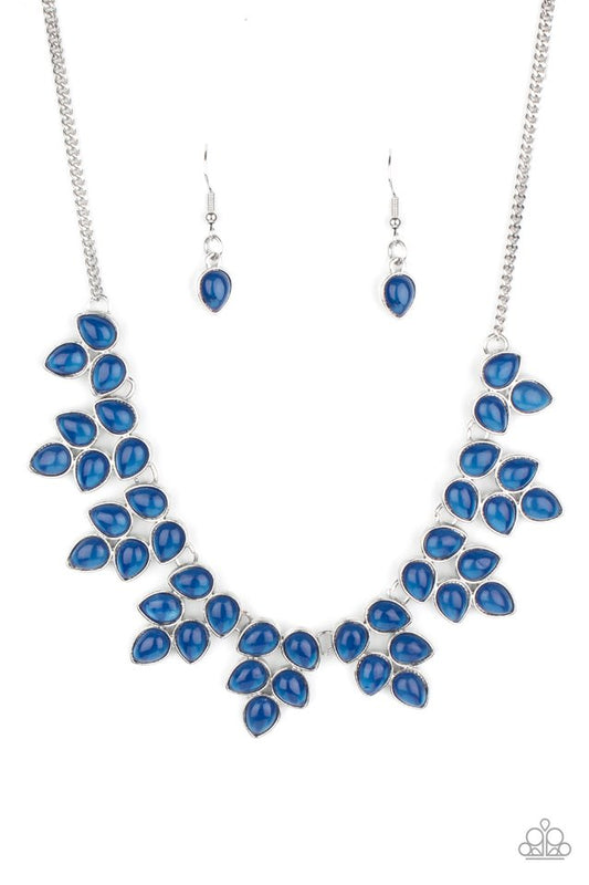 Hidden Eden - Blue - Paparazzi Necklace Image