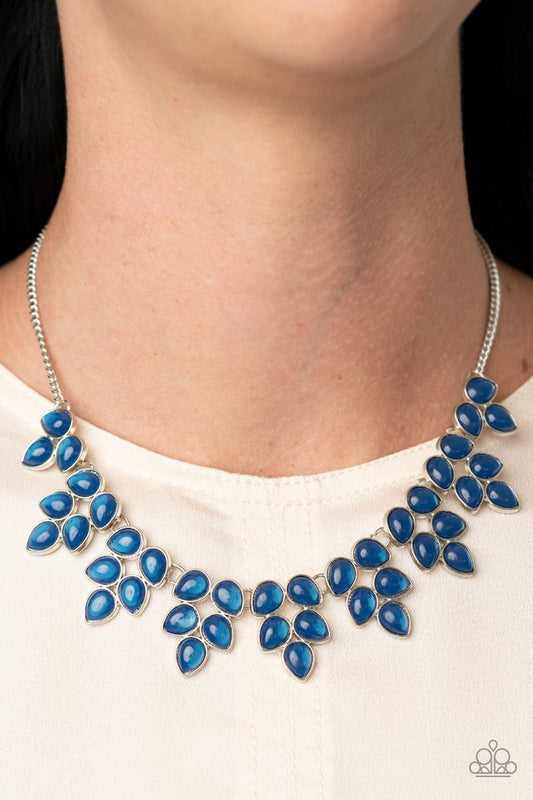 Hidden Eden - Blue - Paparazzi Necklace Image