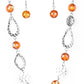 High Fashion Fashionista - Orange - Paparazzi Necklace Image
