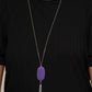 Got A Good Thing GLOWING - Purple - Paparazzi Necklace Image