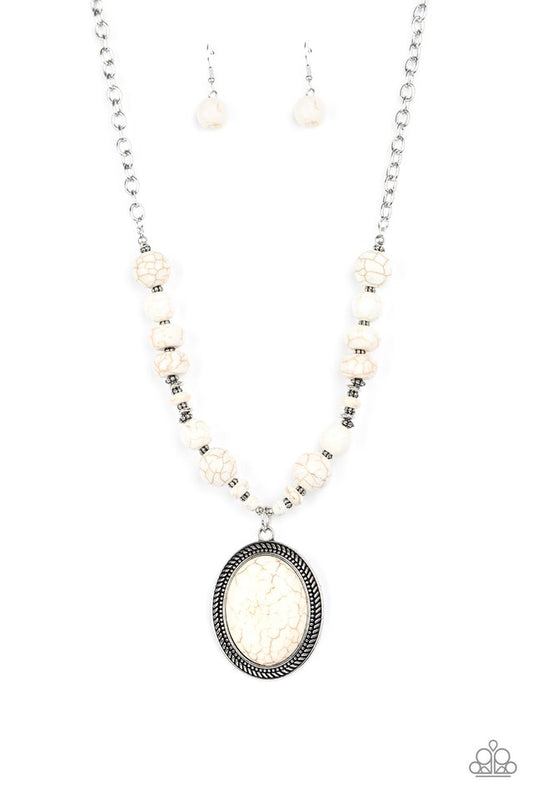 Home Sweet HOMESTEAD - White - Paparazzi Necklace Image