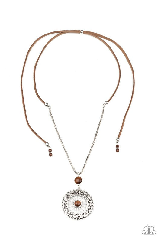 Where No MANDALA Has Gone Before - Brown - Paparazzi Necklace Image