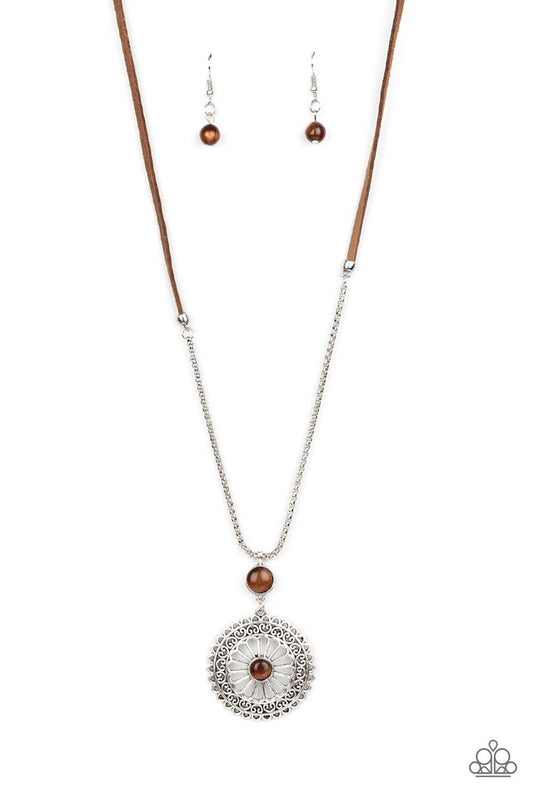 Where No MANDALA Has Gone Before - Brown - Paparazzi Necklace Image