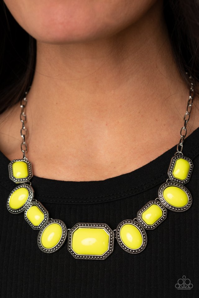 Lets Get Loud - Yellow - Paparazzi Necklace Image