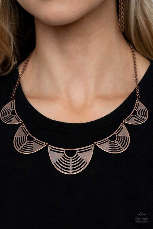 Record-Breaking Radiance - Copper - Paparazzi Necklace Image