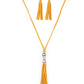 Hold My Tassel - Yellow - Paparazzi Necklace Image