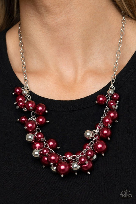 Uptown Upgrade - Red - Paparazzi Necklace Image