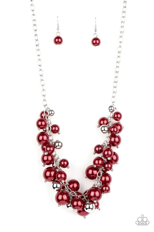 Uptown Upgrade - Red - Paparazzi Necklace Image