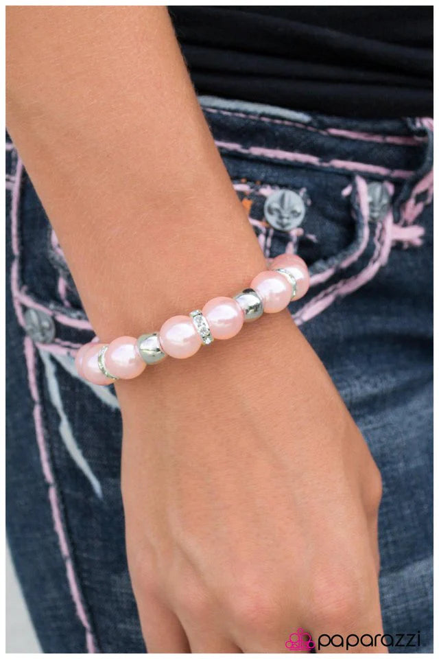 Paparazzi Bracelet ~ Tickled Pink - Pink