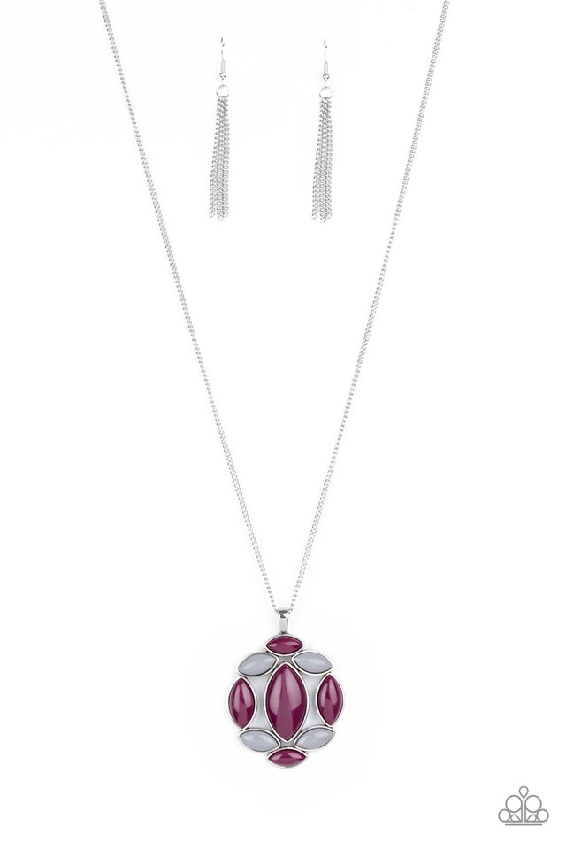 Chromatic Cache - Purple - Paparazzi Necklace Image