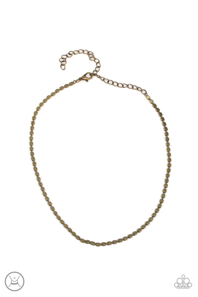 When in CHROME - Brass - Paparazzi Necklace Image