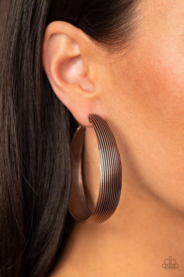 Desert Wanderings - Copper - Paparazzi Earring Image