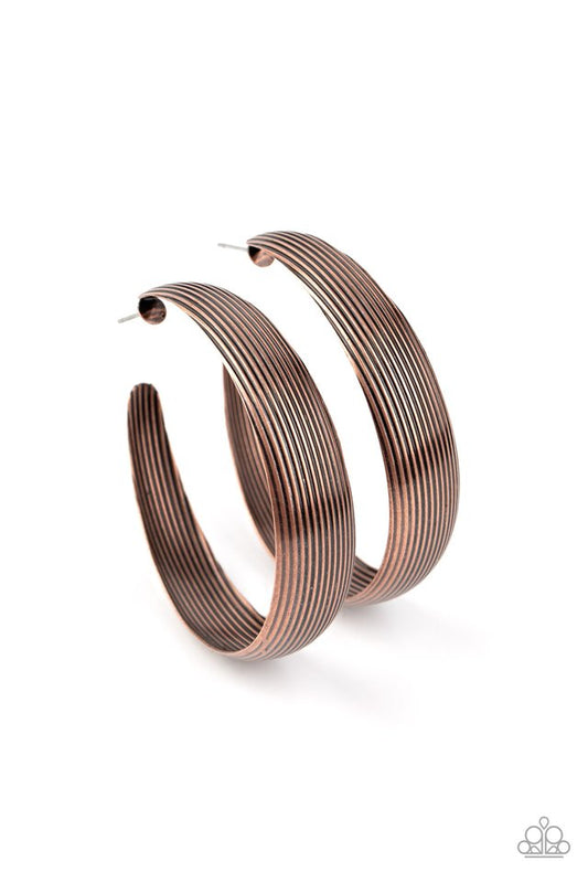 Desert Wanderings - Copper - Paparazzi Earring Image