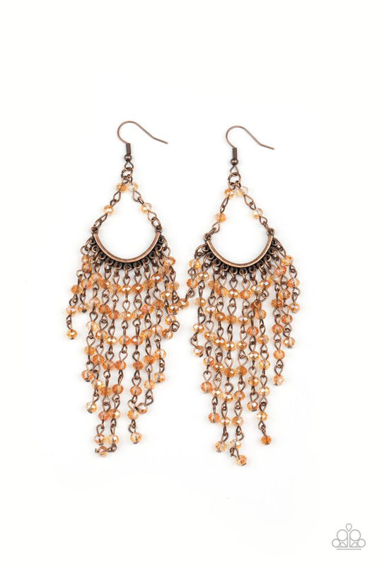 Metro Confetti - Copper - Paparazzi Earring Image