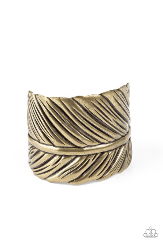 Where Theres a QUILL, Theres a Way - Brass - Paparazzi Bracelet Image