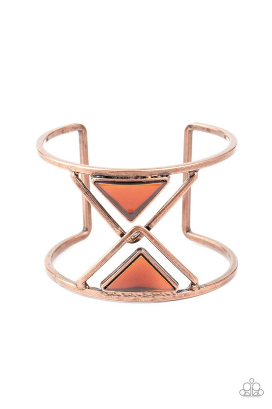 Pyramid Palace - Copper - Paparazzi Bracelet Image