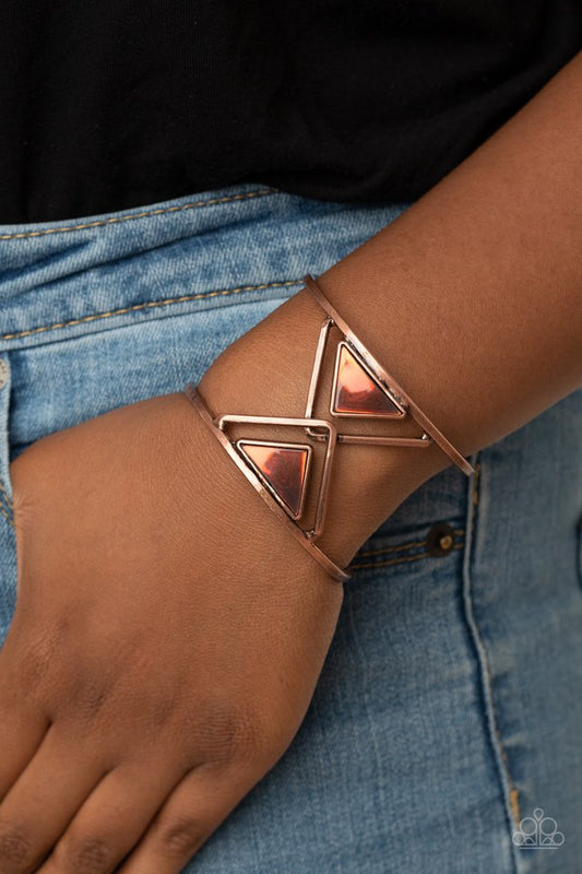 Pyramid Palace - Copper - Paparazzi Bracelet Image