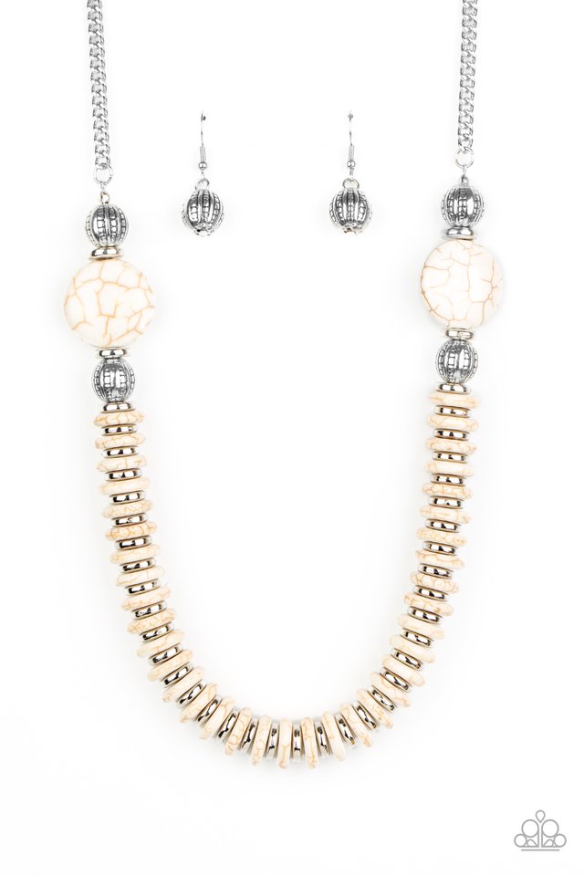 Desert Revival - White - Paparazzi Necklace Image