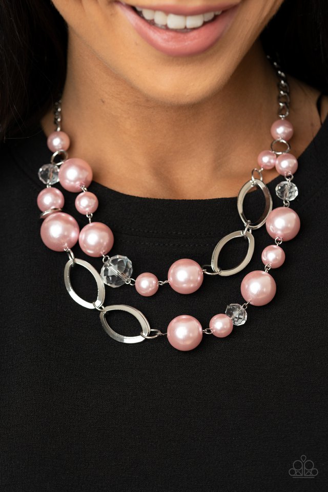 High Roller Status - Pink - Paparazzi Necklace Image