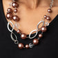 High Roller Status - Brown - Paparazzi Necklace Image