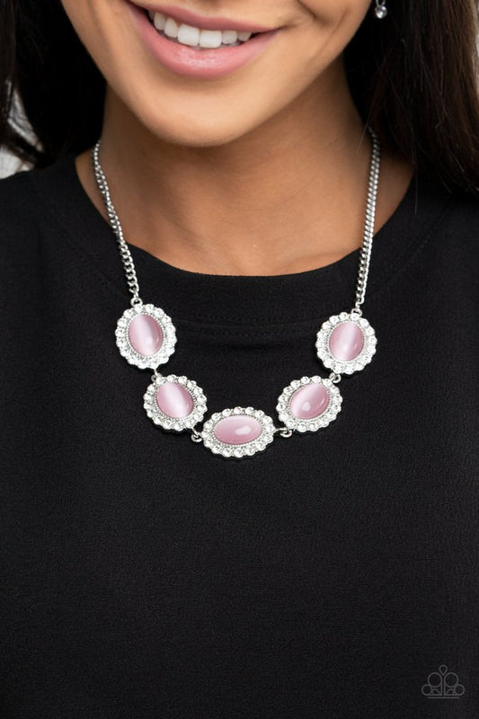 A DIVA-ttitude Adjustment - Pink - Paparazzi Necklace Image