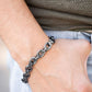 Gridiron Grunge - Black - Paparazzi Bracelet Image