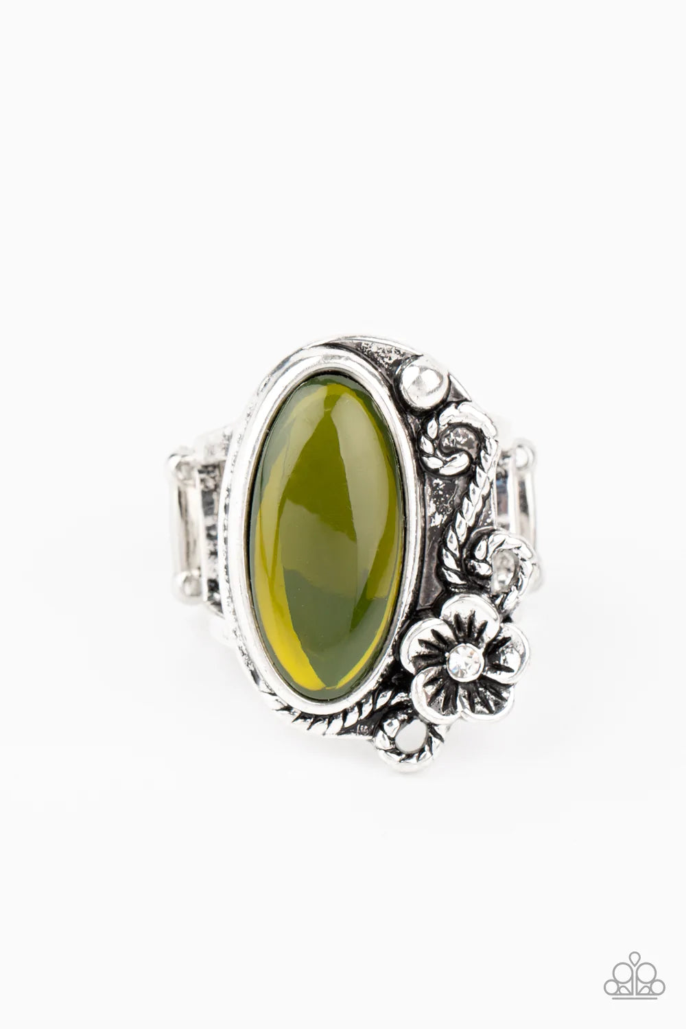 Anillo Paparazzi ~ Cualquier DAISY ahora - Verde