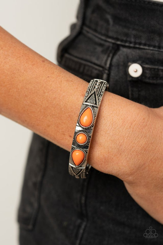 Radiant Ruins - Orange - Paparazzi Bracelet Image