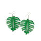 Shake Your PALMS PALMS - Green - Paparazzi Earring Image