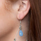 Lovely Lucidity - Blue - Paparazzi Earring Image