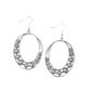 Crescent Cove - Silver - Paparazzi Earring Image