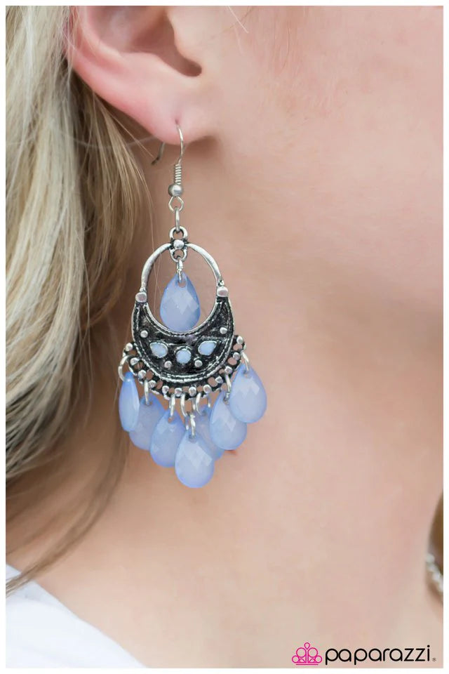 Paparazzi Earring ~ Oh, That is Rich - Blue