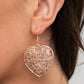 Let Your Heart Grow - Rose Gold - Paparazzi Earring Image
