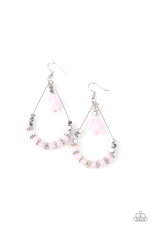 Paparazzi Earring ~ Lovely Lucidity - Pink