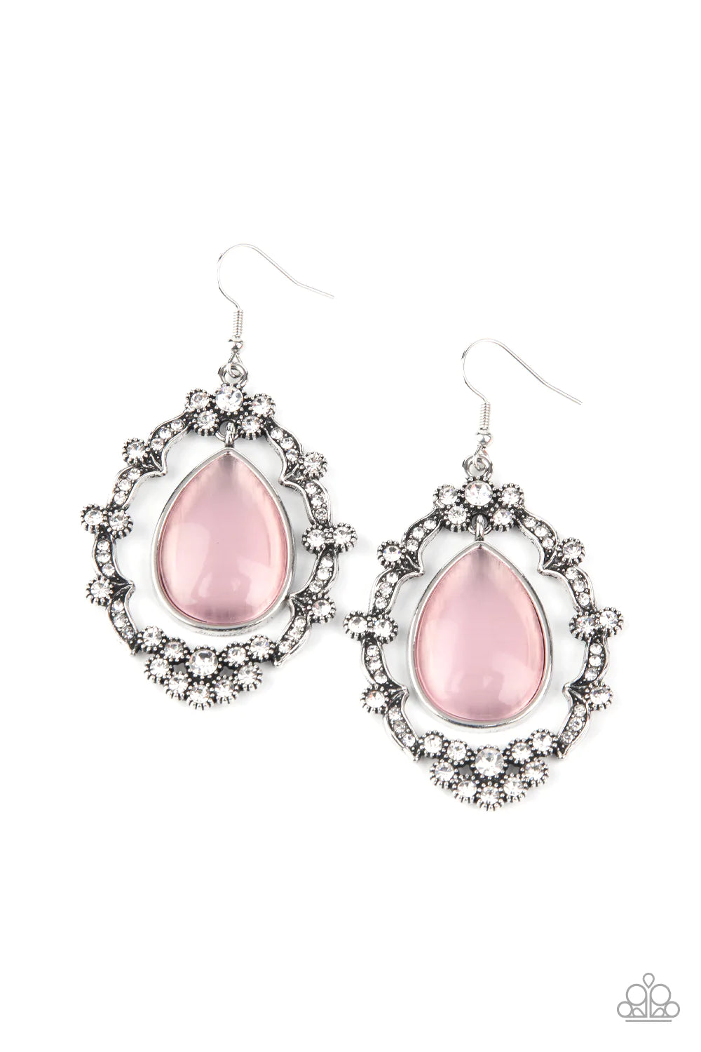 Paparazzi Earring ~ Icy Eden - Pink